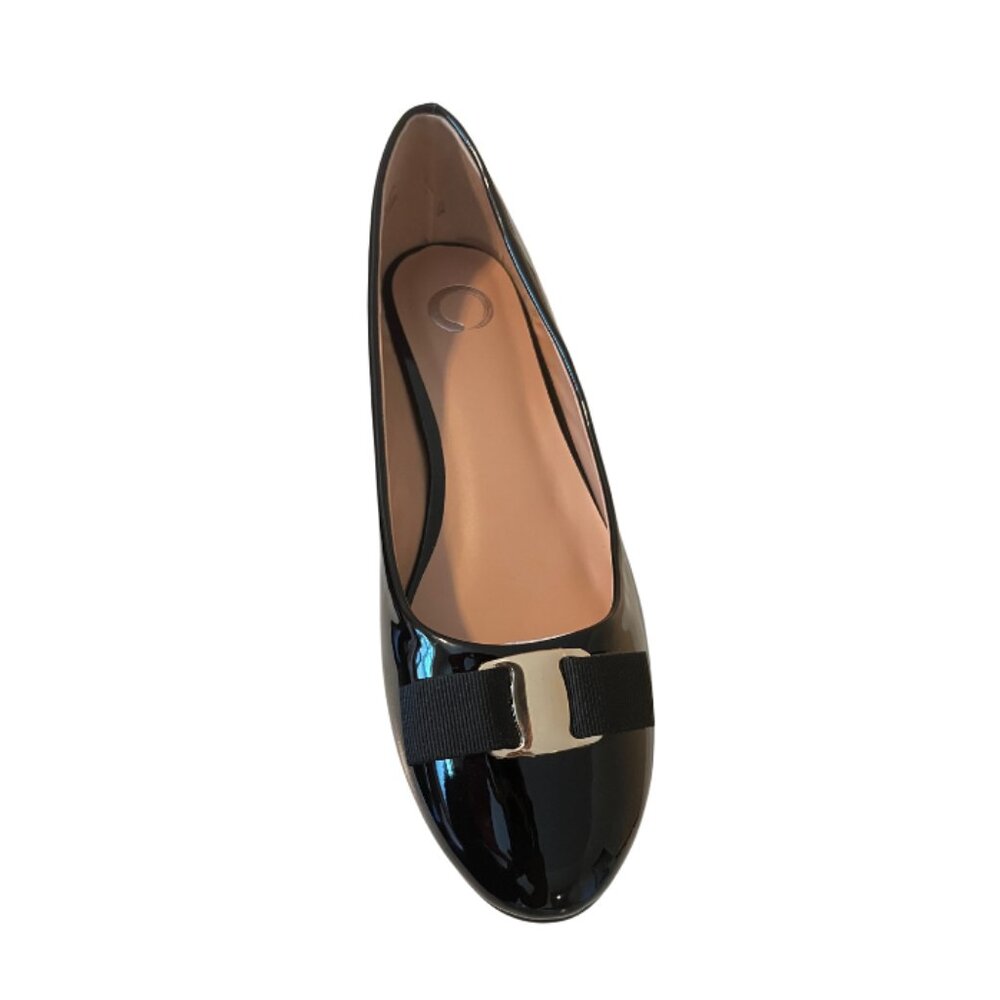 JOURNEE COLLECTION Women's Round Toe Ballet Flat, Black Patent, Kim, Sz: 9M 🖤🖤